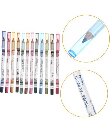 CIMAXIC 12pcs Eyeliner Lip Colour Liner Eye Pencil Eyeshadow Cosmetic Pen Makeup - Buy Online on GoSupps.com
