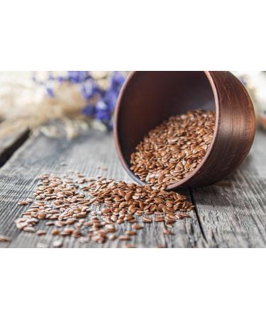 Jeske Sports Supplies Tasty Pott Organic linseed brown for baking and cooking vegan food lines muesli topping porridge wholegrain linseed in bag 1000 g - Buy Online on GoSupps.com