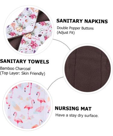 Exceart Reusable Menstrual Pads for Women | Washable Fabric Sanitary Pads with Storage Bag | Amboo Hygienic & Eco-Friendly Solution - Buy Online on GoSupps.com