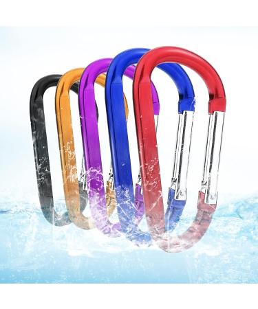 10 Pack 3 Aluminum Spring Snap Hook Carabiner D Ring - Camping, Fishing, Hiking, Traveling, Keychain Craebuer - Buy Online on GoSupps.com