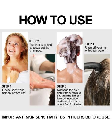 Instant Wine Red Hair Dye Shampoo - 3 in 1 Gray Coverage Herbal Ingredients Long Lasting - 16.9 Fl Oz for Men & Women - Buy Online on GoSupps.com