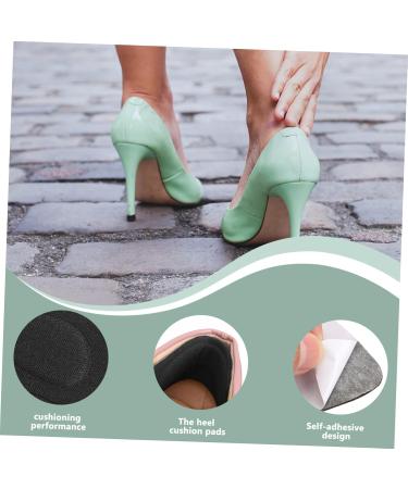 FRCOLOR 8 Pairs High Heel Stickers & Grips - Breathable Black Shoe Pads for Pumps | International Shipping - Buy Online on GoSupps.com