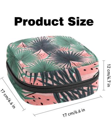 Portable Women's Binding-Storage Bags | Menstrual Cup Pocket & Insert Bag for Teen Girls | Pink Watermelon & Green Design - Buy Online on GoSupps.com