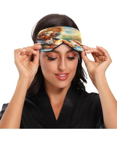 Summer Dachshund Dog Sleep Mask | Light Blocking Eye Mask for Travel & Naps | Adjustable Soft Blindfold for Men & Women - Buy Online on GoSupps.com