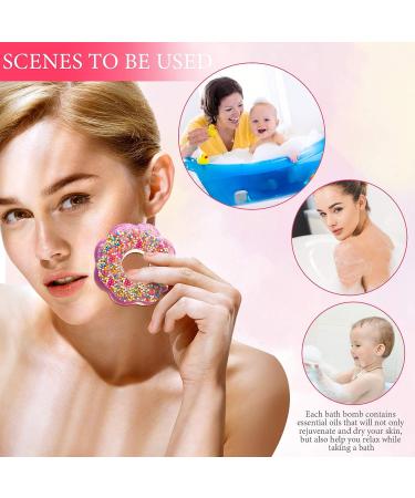 9-Piece Donut Bath Bomb Set with Essential Oils - Perfect for Dry Skin and Ultimate Spa Experience - Ideal for Birthdays, Anniversaries, Valentine's Day and More - Buy Online on GoSupps.com