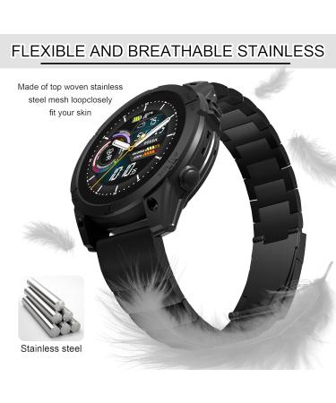 Buy KSKSPE 26mm Stainless Steel Bracelet for Garmin Fenix 6X/5X/3 HR - Classic Upgrade Replacement Band - Buy Online on GoSupps.com