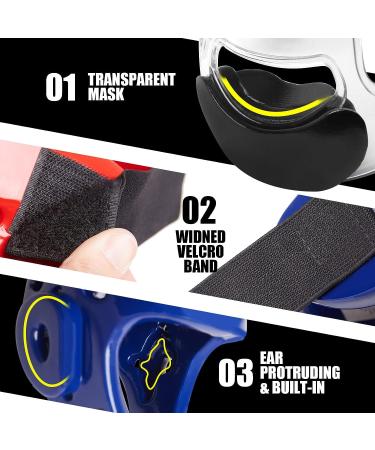 TuToing Karate Headgear with Removable Face Shield for Kids and Adults - Red Medium - Buy Online on GoSupps.com