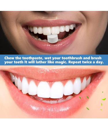 2 in 1 Nano Hydroxyapatite Toothpaste Tablets | Fluoride-Free Eco-Friendly Natural Coconut Mint Flavor | Perfect for Travel - Buy Online on GoSupps.com