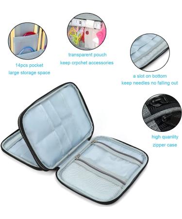 Knitting Needles Case - Zipper Storage Organizer Bag for Various Needles & Accessories - Buy Online on GoSupps.com