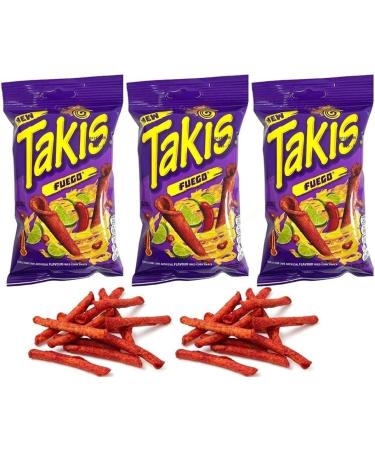 Takis Party Pack includes - 3 x 55g Fuego Flavour + 3 x 56.7g Blue Heat + 4 x 92.3g Blue Heat - Buy Online on GoSupps.com