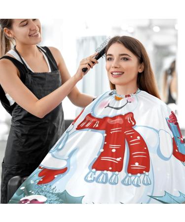Waterproof Barber Cape - Cute Christmas Snowman & Cheetah Hair Cutting Bib for Men & Women | Unisex Styling Cape - Buy Online on GoSupps.com