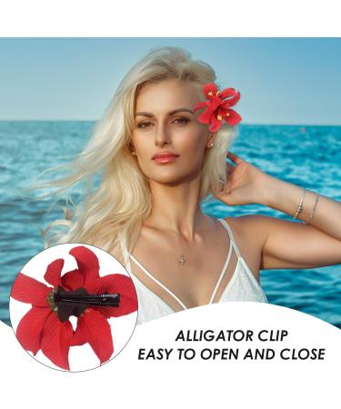10 Pieces Artificial Tropical Flower Clips 10 Pieces U-Shaped Clips Flower Hair Accessories Orchid Hair Clips Floral Hair Clips Hawaiian Hair Flowers Flower Hair Cards - Buy Online on GoSupps.com