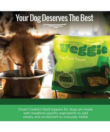 Smart Cookie Natural Dog Food Toppers - Freeze Dried Salmon, Beef, Veggie & Egg Flavors - 15oz Bag - Made in USA - 30 Day Supply - Buy Online on GoSupps.com