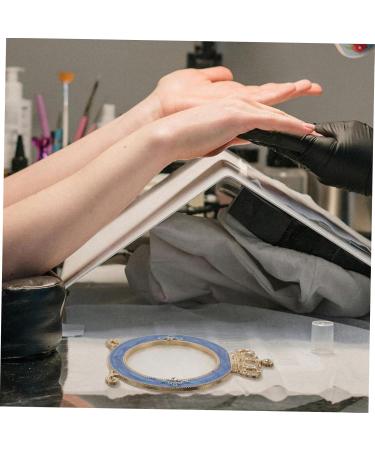  FRCOLOR FRCOLOR Nail Palette Manicure Pedicure Makeup Plate for Foundation Polish Color Mixing Plate Nail File Nail Stickers Artist Mixing Palette Nail Holder Makeup Palettes UV Nail Lamp Resin - Buy Online on GoSupps.com