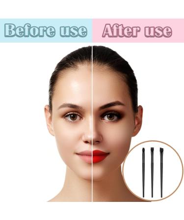 3 Piece Eyeliner Brush Set Flat Fine Slanted Brow Angled Eyeliner Brush Fine Angled Eyeliner Brush Eye Makeup Brushes with Wooden Handle Tools for Eyeshadow Cosmetics Shaping Eyebrows - Buy Online on GoSupps.com