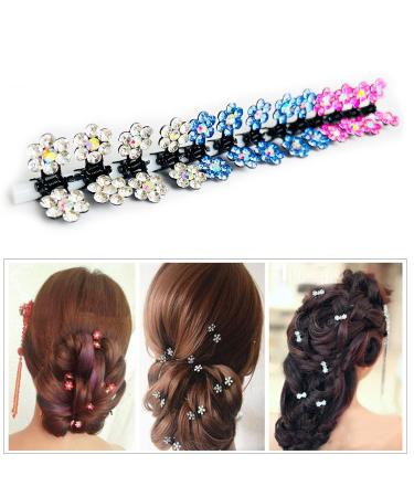 30 Pieces Rhinestone Hair Clips for Girls | Sparkly Small Hair Clips for Everyday Styling - Buy Online on GoSupps.com