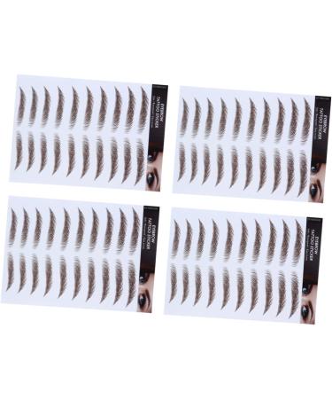 FOMIYES 16 Pcs Eyebrow Stickers Waterproof Sticker Authentic Fake Eyebrows Water Transfer Eyebrow Sticker 4d - Buy Online on GoSupps.com