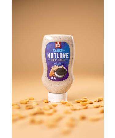 ALLNUTRITION Nutlove Crispy Cookie Sauce 280g - Sugar Free Sweet Syrup for Fit Desserts - Zero Fat Cream Sauce with Cookie Pieces - Low Calorie Sweets - Pancakes & More - Buy Online on GoSupps.com
