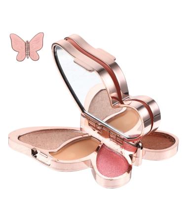 VINTORKY 1pc Palette Glitter Eye Shadow Blushers for Face Blush Eye Shadow Plate Abs 1 count (Pack of 1) As Shown 4