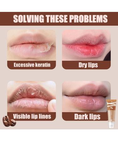 Lip Scrub Care Mask Coffee Flavouring Lips Exfoliator Lip Scrubs Balm Exfoliating Lightening for Dark Lips Natural Nourishing Fades Lip Lines Lip Treatment for Women - Buy Online on GoSupps.com