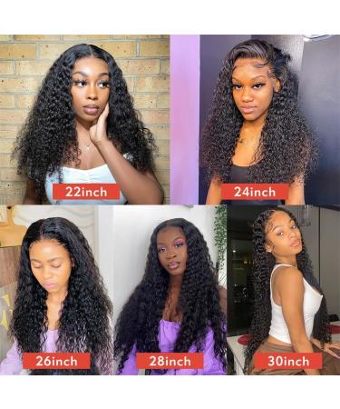 MSGEM 12A Brazilian Virgin Human Hair Water Wave Lace Front Wig 18 180% Density - Glueless, HD Transparent Lace Front Wig for Black Women - Buy Online on GoSupps.com