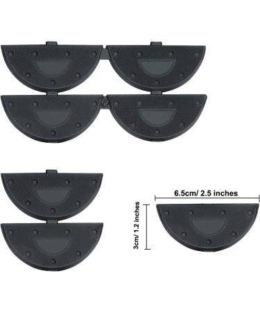24 Pairs Shoe Repair Heel Plates with 3 Sizes - Heel Tips, Taps, Sole Pad with Nails for Shoes - Heel Replacement Kit - Buy Online on GoSupps.com