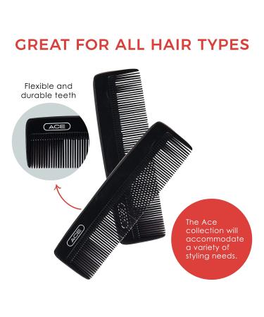 GOODY Ace Classic Bobby Pocket and Purse Hair Comb - 5 Inch Black | Fine Teeth for Thin to Medium Hair | Ideal for All Hair Types - Buy Online on GoSupps.com