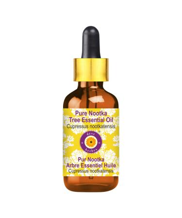 Deve Herbes Pure Nootka Tree Essential Oil with Glass Dropper 5ml (0.16 oz)