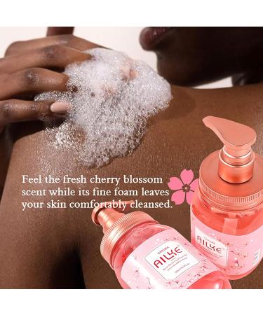  AILKE BOOST LUSTER AILKE Moist Whitening Sakura Shower Gel Moisturizing Smooth Skin Deep Cleaning Improve Dull Skin Natural Flavor Nourish Exfoliation Body Wash 500 ml - Buy Online on GoSupps.com