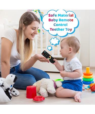 Gowkey Silicone Biting Toys | BPA-Free Baby Remote Control Bite Ring | Pressable Button Dental Help for 0-24+ Months - Buy Online on GoSupps.com