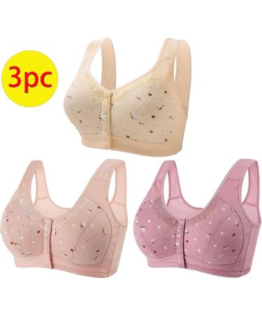 Shop 2024 Women's Seamless Bras - 3 Piece Set with Side Buckle No Steel Ring Perfect for Yoga & Sleep - Comfortable Large Size Pack - Buy Online on GoSupps.com