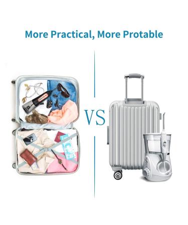 Water Flosser Cordless Teeth Cleaner - Portable IPX7 Waterproof Oral Irrigator with 5 Modes 300ML Tank | Perfect for Home & Travel - Buy Online on GoSupps.com