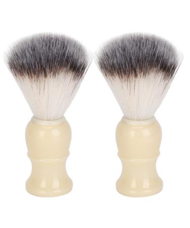 Sonew bare soap brush for men synthetic razor brush beard brush with fine synthetic bristles foam-must-cord trim tools for the salon at home 2 pieces
