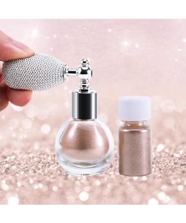 Erinde Body Glitter Spray -for Hair Body  Shimmering Spray Powder Sparkle Powder Face High Gloss Spray Highlighter Loose Powder Makeup Spray for Women Hair Nails Makeup 2 Champagne Gold
