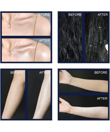  Duqulle Water Resistant Glitter Makeup Powder Daily Face Makeup for Home Work Dating Meeting Stage Shows Duqulle - Buy Online on GoSupps.com