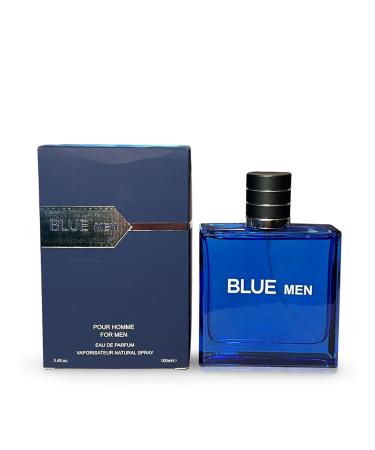 BLUE MEN Eau de Parfum for Men 3.4 Fl Oz Notes: Grapefruit Lemon Mint Vetiver - Buy Online on GoSupps.com