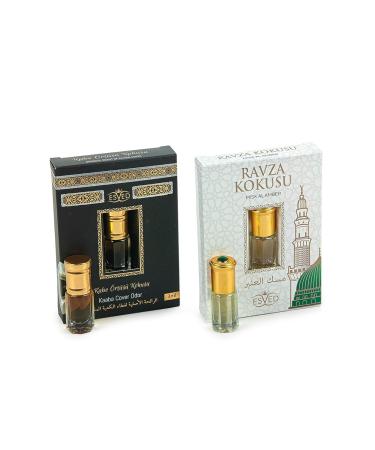 ihvan online Personal Fragrance Prayer Rug Fragrance Islamic Perfume Oil Rollerball for Men & Women Alcohol Free Sacred Scents for Worship Pack of 2-6mL / 0.20 Fl Oz Kaaba Cover Ravza Kaaba Cover - Ravza 0.1 Fl Oz (Pack of 2) - Buy Online on GoSupps.com
