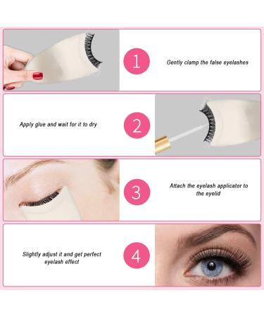 ELESDA Eyelash Applicator Tool Bundle - 2PCS Silicone Lash Clips for Easy False Lash Application - Perfect for Beginners - Buy Online on GoSupps.com