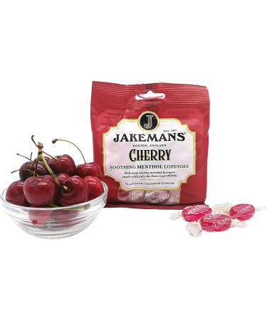 Jakemans Cherry 73g - Pack of 12 - Soothing Menthol Lozenges - Suitable For Vegetarians Red Cherry 73 g (Pack of 12) - Buy Online on GoSupps.com