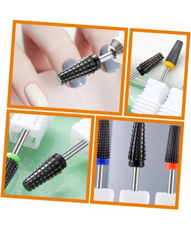 Ipetboom Black Ceramic Nail Polishing Head Manicure Art Drill Bits Nail Drill Bit Nail Polish Grinding Head Nail Bits for Nail Drill Braiding Toy Tool Short Hair Women's Ceramics - Buy Online on GoSupps.com