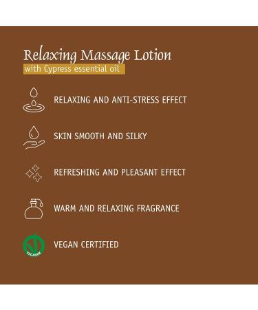 Prija Relaxing Massage Lotion with Aloe Vera & Cypress Oil - 380ml | Refreshing & Moisturizing Body Cream for Ultimate Relaxation - Buy Online on GoSupps.com