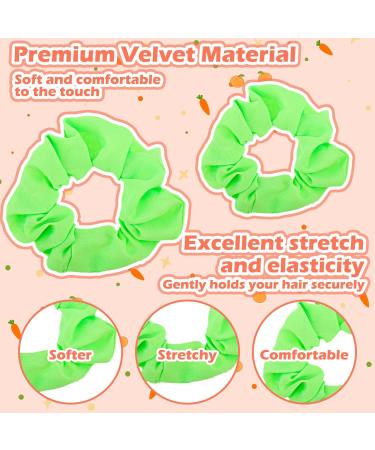 2 Pack Neon Hair Gum Scrunchy - Shining Green Satin Hair Ties for Women | Glittery Silk Hair Jewelry - Buy Online on GoSupps.com