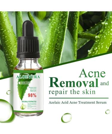 Azelaic Acid Balancing Serum Aloe Vera Moisturiser Face Serum Collagen Serum for Face Remove Blackhead Redness Relief and Acne Blemish Control Fade and Repair Dark Spots Skin Moisturizer - Buy Online on GoSupps.com
