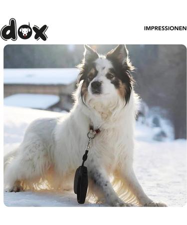 Ddoxx Reflective Nylon Dog Leash - Bite-Proof Roller Leash with Lock System | XS 3m for Dogs Up to 8kg - Black - Buy Online on GoSupps.com