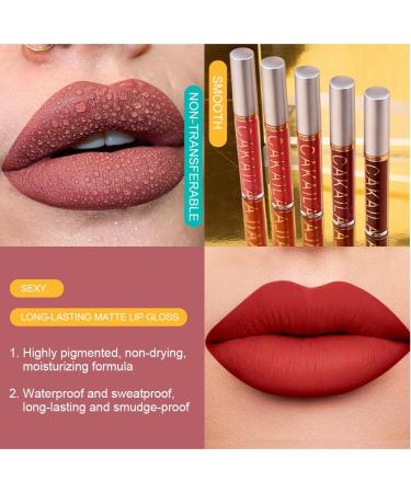  LOPHE LOPHE 10-Pack Matte Lipsticks - With Plumping Lip Gloss - Moisturizing - Waterproof and Long-Lasting - #02 - Buy Online on GoSupps.com