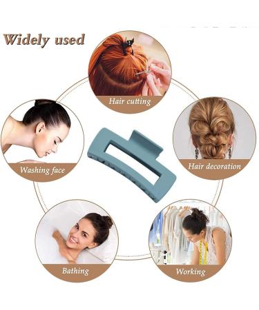 5 Pcs Hair Claw Clips-Nonslip Large Claw Clip Strong Hold Hair Clips Suitable for Women Fashion Hair Styling Accessories Multicolor - Buy Online on GoSupps.com