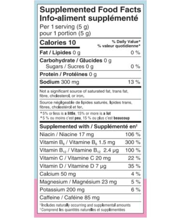 WakeWater Plus Energy Powder | Raspberry Lemonade | Vitamins and Electrolytes | Natural Green Tea Caffeine | No Sugar or Artificial Sweetener |140g (28 servings) - Buy Online on GoSupps.com