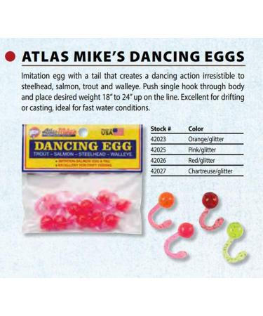 Atlas Fishing Bait Dancing Eggs - 10 Pack Orange - Buy Online on GoSupps.com