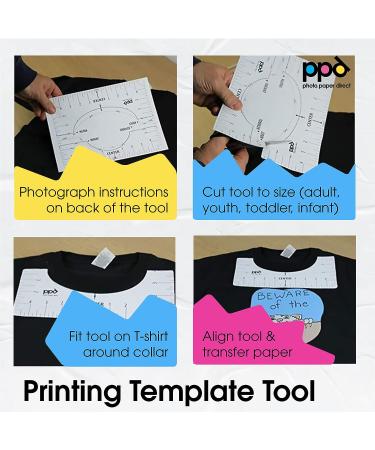 PPD Inkjet Premium Iron-On Dark T Shirt Transfers Paper LTR 8.5x11 - Pack of 50 Sheets - Buy Online on GoSupps.com