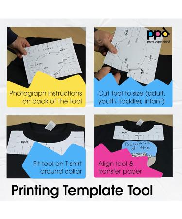 PPD Inkjet Premium T Shirt Transfer Paper - Iron On for Dark Fabric - 8.5 x 11 inch Paper Size - 20 Sheet Count - PPD-4-20 - Buy Online on GoSupps.com